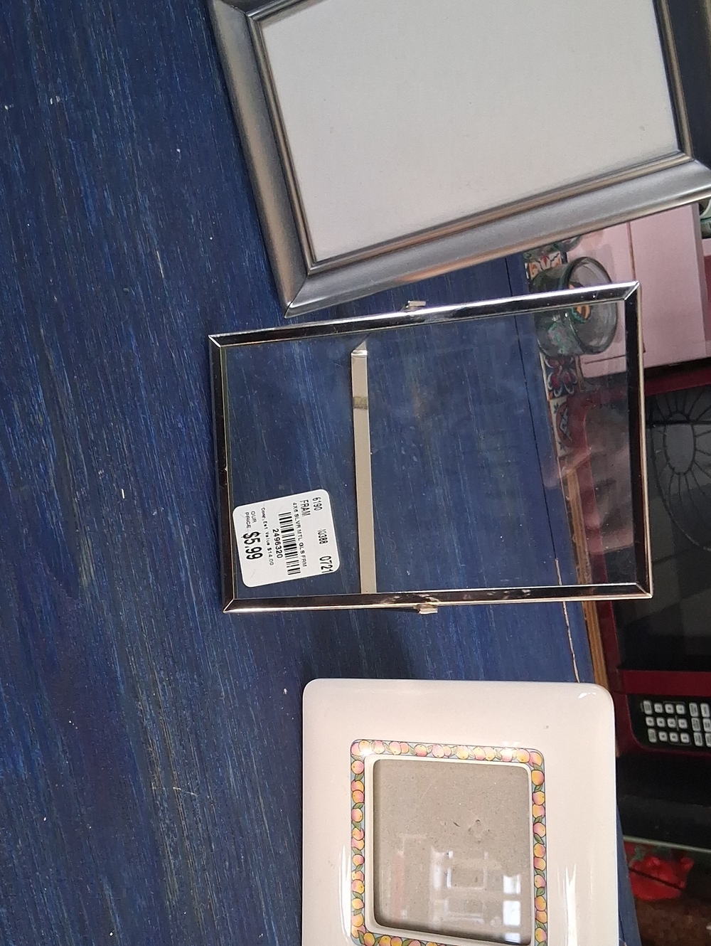 Set Of 3 Small Picture Frames 2 - 4"x6", 1 - 2.5" x 2.5"